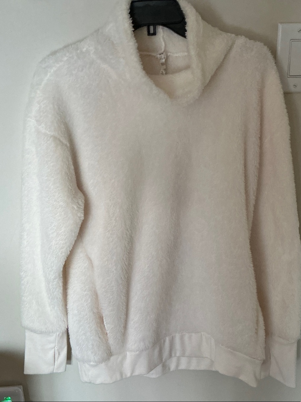 RBX Cream Cozy Cowl Neck Sweater